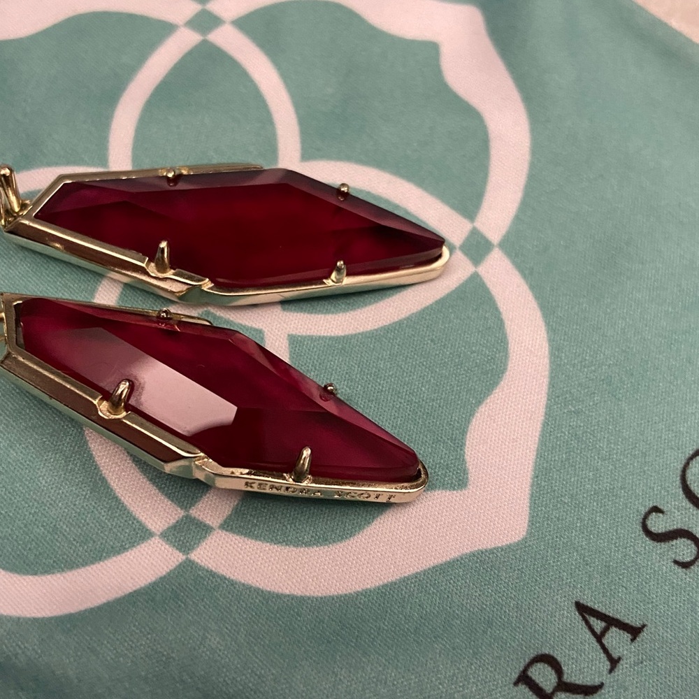Kendra Scott Statement Earrings; Bexley Drop Earrings with multi-faceted stones - Picture 9 of 12